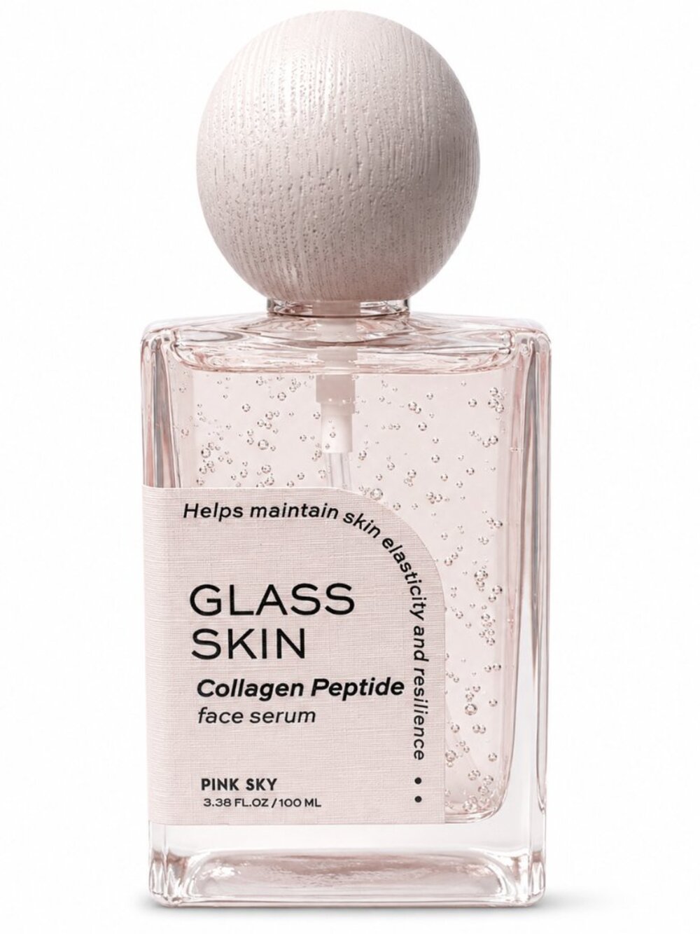 Pink Sky Glass Skin Collagen Peptide Face Serum, 3.38 fl oz